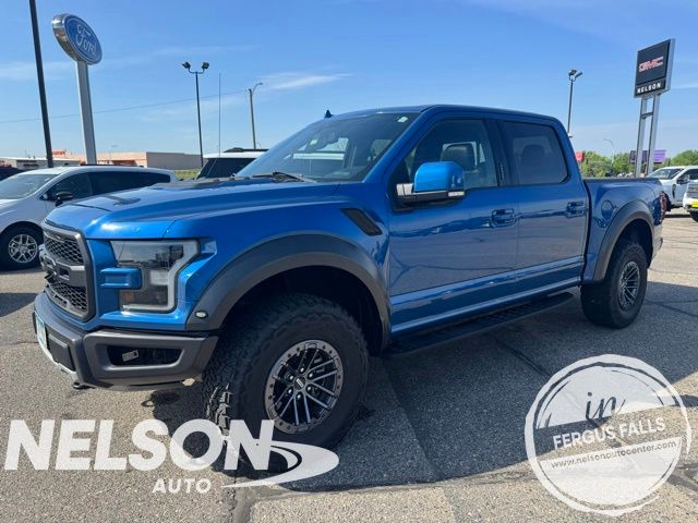 Blue Metallic 2019 Ford F-150 Raptor SuperCrew 4WD Pickup Truck Four-Wheel Drive Automatic