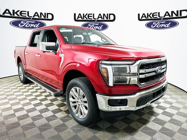 Rapid Red Metallic Tinted Clearcoat 2025 Ford F-150 Lariat SuperCrew 4WD Pickup Truck Four-Wheel Drive Automatic