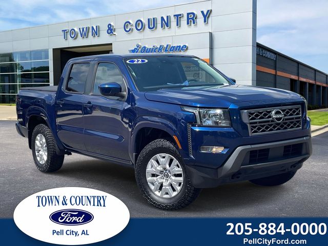 Deep Blue Pearl 2022 Nissan Frontier Pickup Truck Four-Wheel Drive 9-Speed Automatic