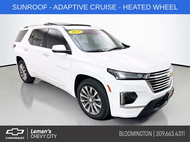 Summit White 2023 Chevrolet Traverse SUV / Crossover Front-Wheel Drive 9-Speed Automatic