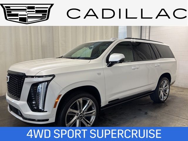 Crystal White Tricoat 2025 Cadillac Escalade Sport 4WD SUV / Crossover Four-Wheel Drive Automatic