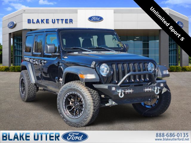 Black Clearcoat 2021 Jeep Wrangler Unlimited Sport S 4WD SUV / Crossover Four-Wheel Drive 8-Speed Automatic