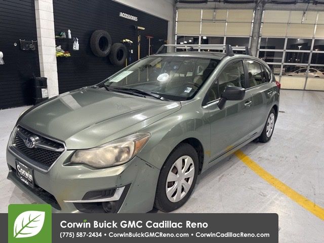 Jasmine Green Metallic 2016 Subaru Impreza 2.0i Hatchback AWD Hatchback All-Wheel Drive Continuously Variable Transmission