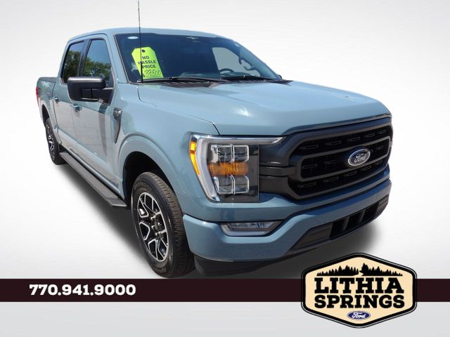 Blue 2023 Ford F-150 XLT SuperCrew RWD Pickup Truck 4X2 Automatic