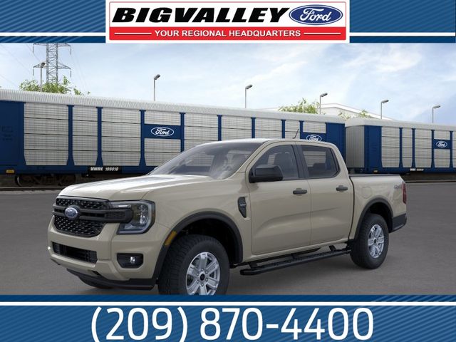 Desert Sand 2026 Ford Ranger XL SuperCrew 4WD Pickup Truck Four-Wheel Drive Automatic