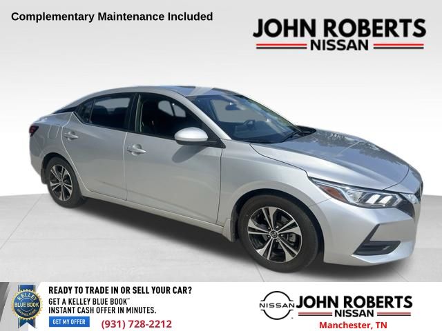Brilliant Silver Metallic 2023 Nissan Sentra Sedan Front-Wheel Drive Continuously Variable Transmission