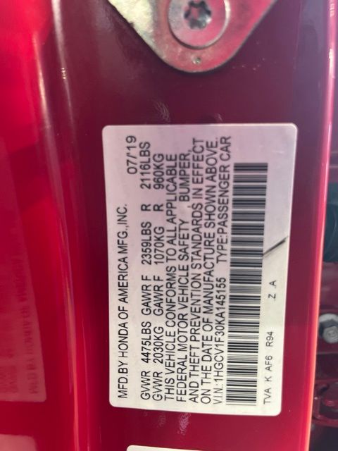 Used 2019 Honda Accord Sedan