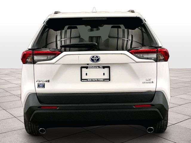2021 Toyota RAV4 Hybrid LE White at Phil Fitts Ford