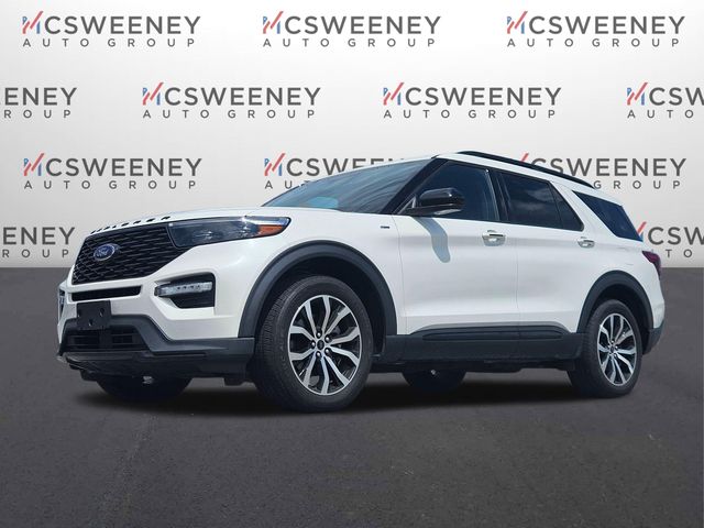 White Metallic 2023 Ford Explorer SUV / Crossover All-Wheel Drive Automatic