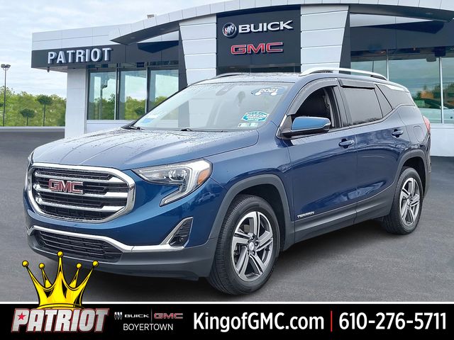 Blue Emerald Metallic 2021 GMC Terrain SLT AWD SUV / Crossover Four-Wheel Drive 9-Speed Automatic