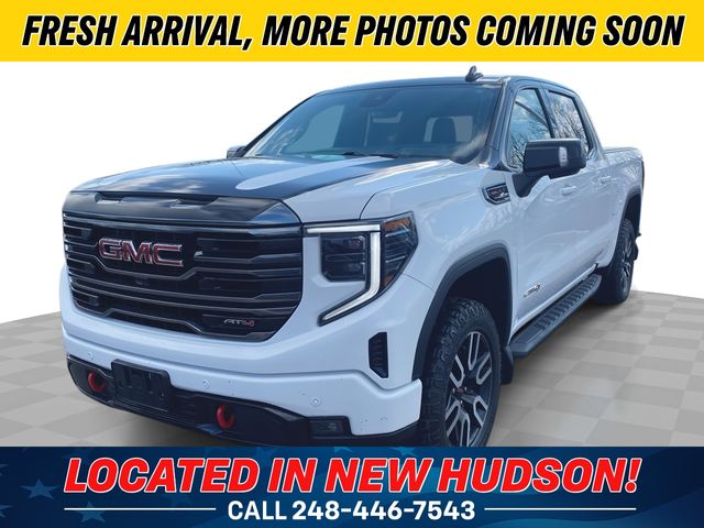 Summit White 2024 GMC Sierra 1500 AT4 Crew Cab 4WD Pickup Truck Four-Wheel Drive Automatic