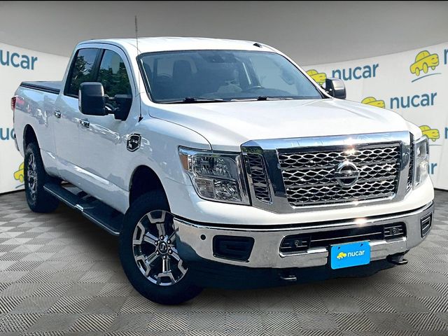 Glacier White 2019 Nissan Titan Pickup Truck 6-Speed Automatic
