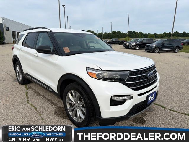White Metallic 2024 Ford Explorer SUV / Crossover All-Wheel Drive Automatic