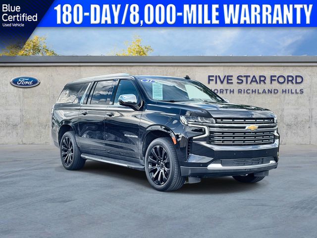 Black 2021 Chevrolet Suburban Premier 4WD SUV / Crossover Four-Wheel Drive