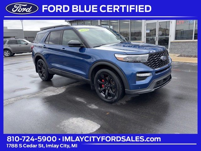 Atlas Blue Metallic 2023 Ford Explorer ST AWD SUV / Crossover All-Wheel Drive Automatic