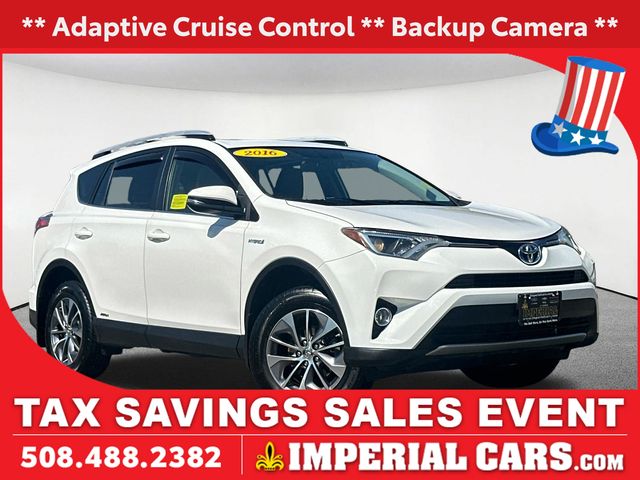 Super White 2016 Toyota RAV4 Hybrid SUV / Crossover All-Wheel Drive Continuously Variable Transmission
