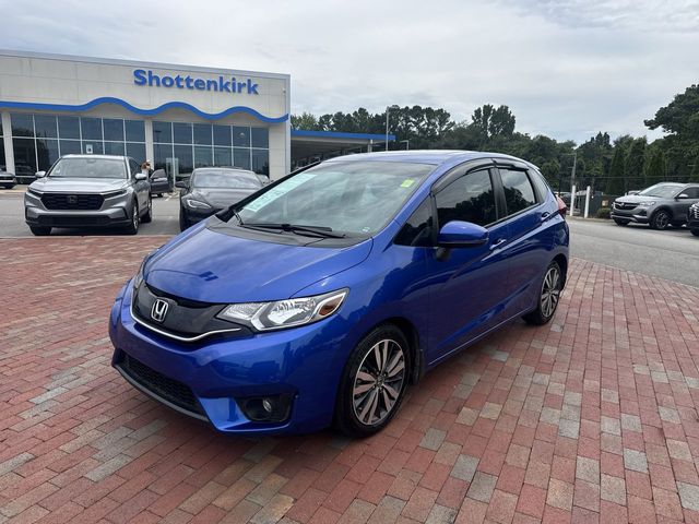 Aegean Blue Metallic 2015 Honda Fit Hatchback Front-Wheel Drive Continuously Variable Transmission