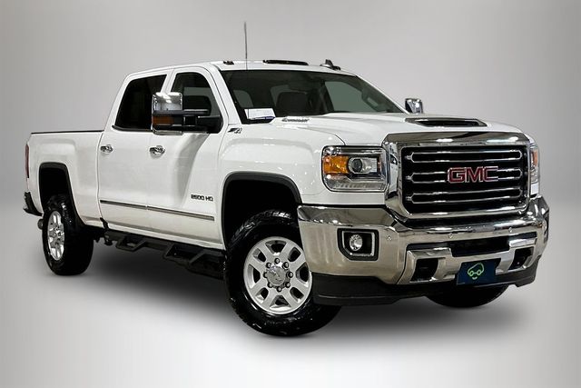 Summit White 2019 GMC Sierra 2500HD SLT Crew Cab 4WD Pickup Truck Four-Wheel Drive 6-Speed Automatic
