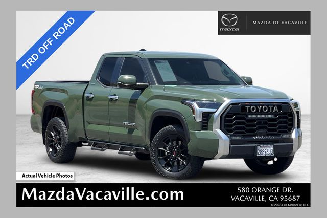 Army Green 2023 Toyota Tundra Limited Double Cab 4WD Pickup Truck Four-Wheel Drive Automatic