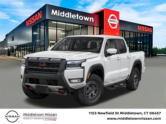 Glacier White 2026 Nissan Frontier Pickup Truck Four-Wheel Drive 9-Speed Automatic Overdrive
