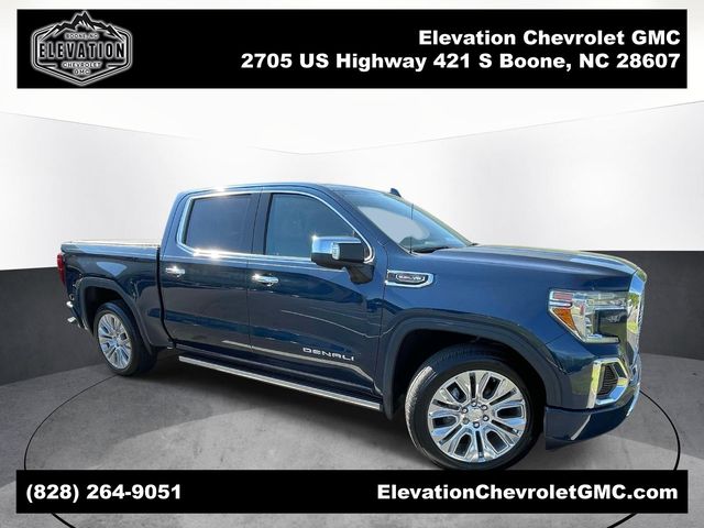 Pacific Blue Metallic 2020 GMC Sierra 1500 Denali Crew Cab 4WD Pickup Truck Four-Wheel Drive Automatic
