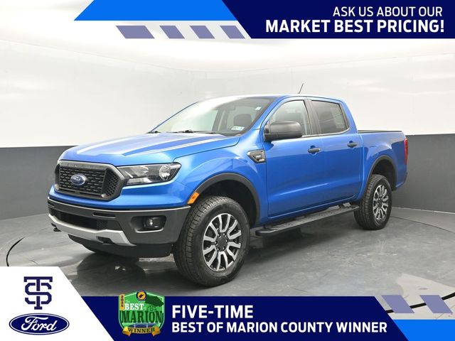 Blue Metallic 2023 Ford Ranger Pickup Truck Four-Wheel Drive Automatic