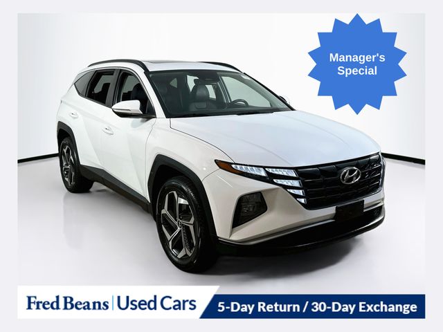 Serenity White Pearl 2023 Hyundai Tucson SUV / Crossover All-Wheel Drive 8-Speed Automatic