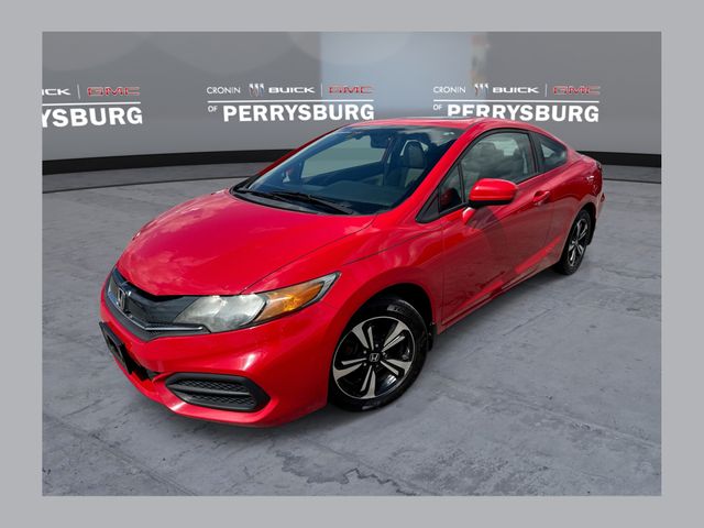 Rallye Red 2014 Honda Civic Coupe EX Coupe Front-Wheel Drive Continuously Variable Transmission