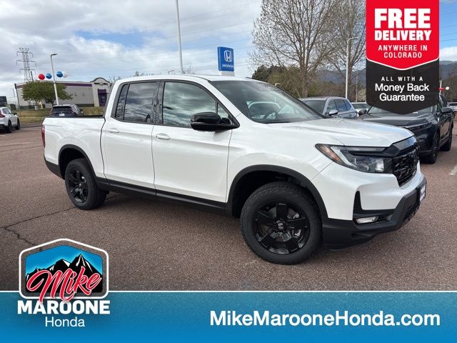 Platinum White Pearl 2026 Honda Ridgeline Black Edition AWD Pickup Truck All-Wheel Drive 9-Speed Automatic