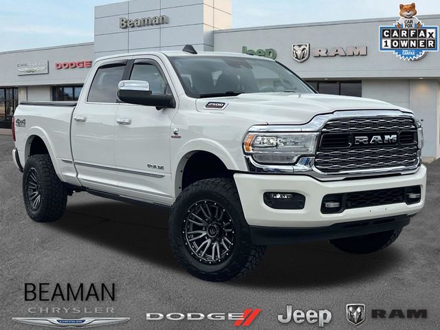 Pearl White 2019 RAM 2500 Pickup Truck Four-Wheel Drive 6-Speed Automatic