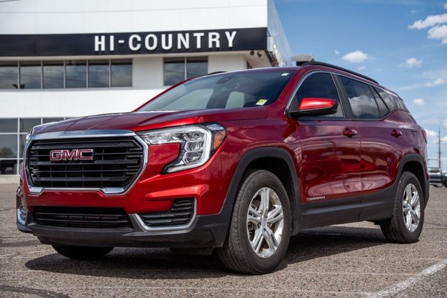 Volcanic Red Tintcoat 2024 GMC Terrain SLE AWD SUV / Crossover All-Wheel Drive 9-Speed Automatic