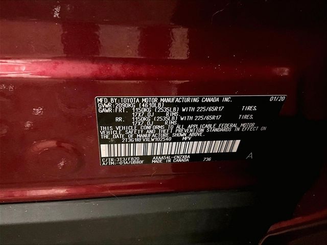 2020 Toyota RAV4 LE Red at Bob Ruth Ford