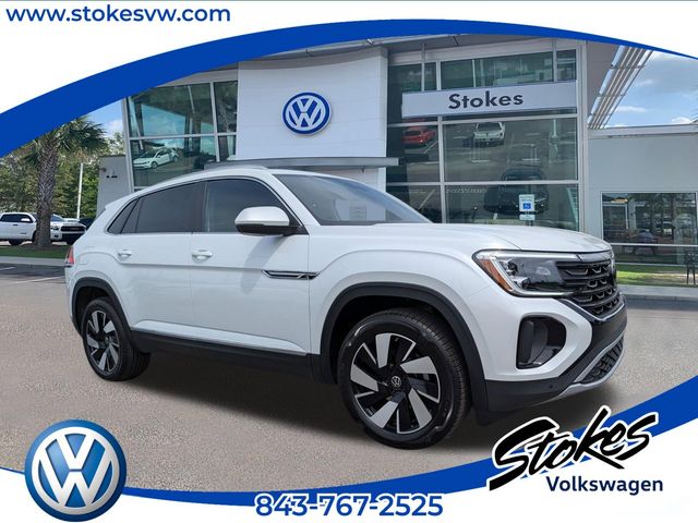 2026 Volkswagen Atlas Cross Sport 2.0T SEL White/off-white at Stokes Volkswagen