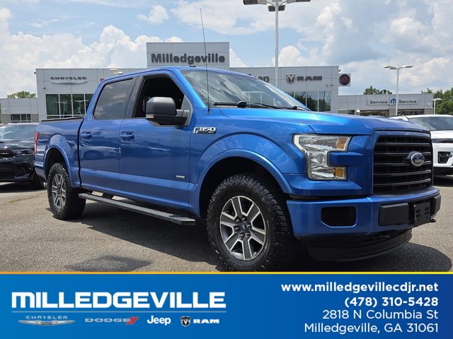 Blue Flame 2016 Ford F-150 XLT SuperCrew 4WD Pickup Truck Four-Wheel Drive 6-Speed Automatic
