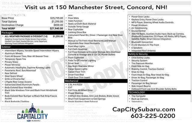 2016 Subaru Forester 2.5i Premium