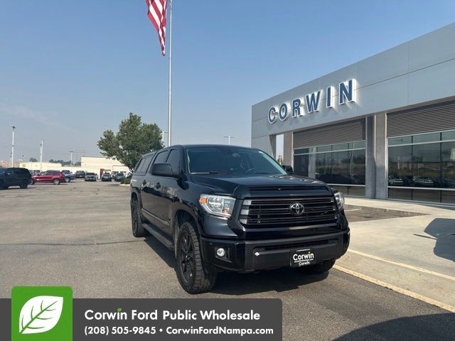 Midnight Black Metallic 2021 Toyota Tundra Pickup Truck Four-Wheel Drive 6-Speed Automatic