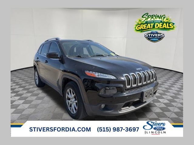 Diamond Black Crystal Pearlcoat 2017 Jeep Cherokee Latitude 4WD SUV / Crossover Four-Wheel Drive 9-Speed Automatic