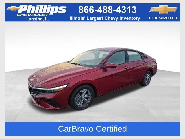 Ultimate Red 2025 Hyundai Elantra SE FWD Sedan Front-Wheel Drive Continuously Variable Transmission