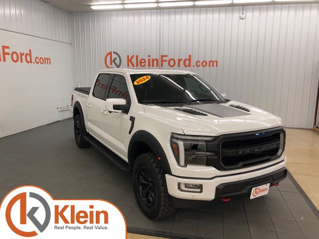 Star White Metallic Tri-Coat 2024 Ford F-150 Lariat SuperCrew 4WD Pickup Truck Four-Wheel Drive Automatic