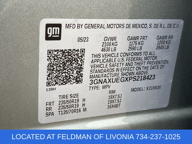Used 2023 Chevrolet Equinox For Sale in New Hudson, MI