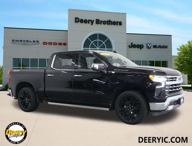 Black 2025 Chevrolet Silverado 1500 Pickup Truck Four-Wheel Drive Automatic
