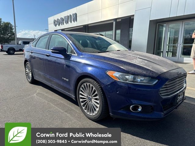 Deep Impact Blue 2013 Ford Fusion Hybrid Sedan Front-Wheel Drive Continuously Variable Transmission