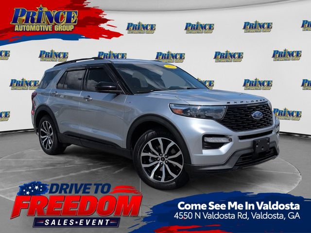 Silver Metallic 2023 Ford Explorer SUV / Crossover Rear-Wheel Drive Automatic