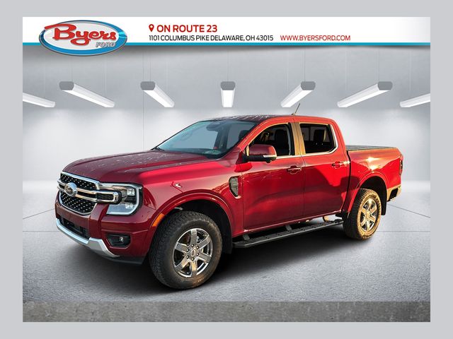 Ruby Red Metallic Tinted Clearcoat 2025 Ford Ranger Pickup Truck Four-Wheel Drive Automatic