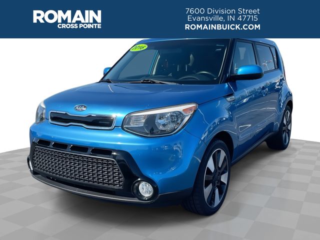 Caribbean Blue 2016 Kia Soul + Wagon Front-Wheel Drive 6-Speed Automatic