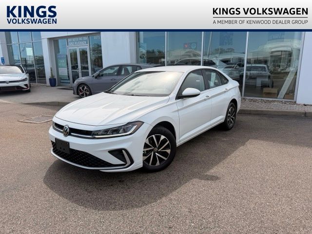 Pure White 2025 Volkswagen Jetta Sedan Front-Wheel Drive 8-Speed Automatic