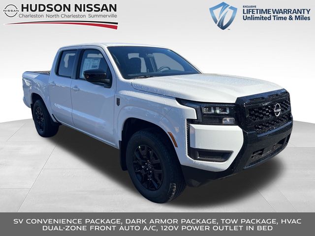 Glacier White 2026 Nissan Frontier Pickup Truck 4X2 9-Speed Automatic Overdrive
