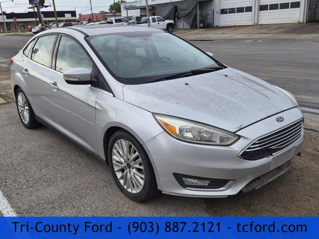 Ingot Silver 2017 Ford Focus Titanium Sedan Front-Wheel Drive 6-Speed Automatic