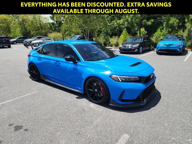 Blue 2024 Honda Civic Type R Hatchback Front-Wheel Drive 6-Speed Manual