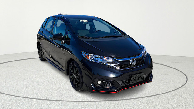Black 2019 Honda Fit Sport FWD Hatchback Front-Wheel Drive Continuously Variable Transmission